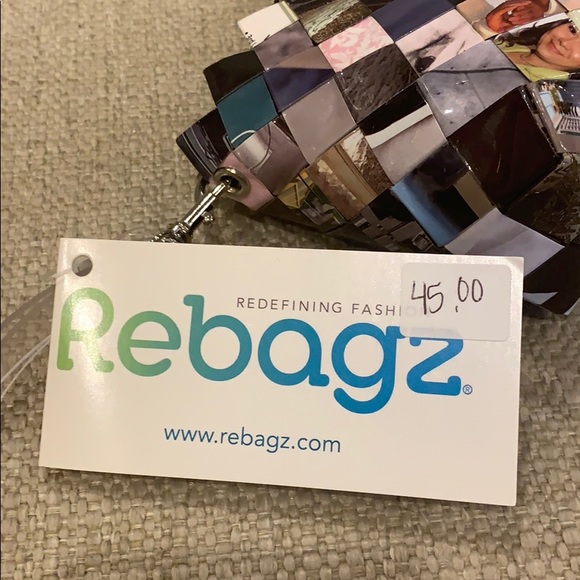 Rebagz Wristlet 9” x 4.5” Half the Sky Designs Recycled Bags - Picture 4 of 6